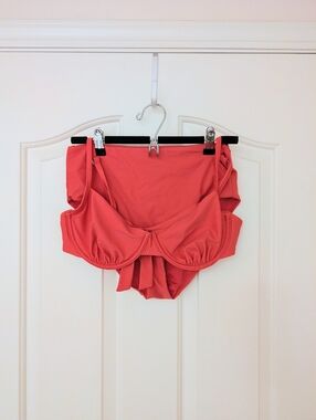 Quince Pink Red Bikini Set Size Large